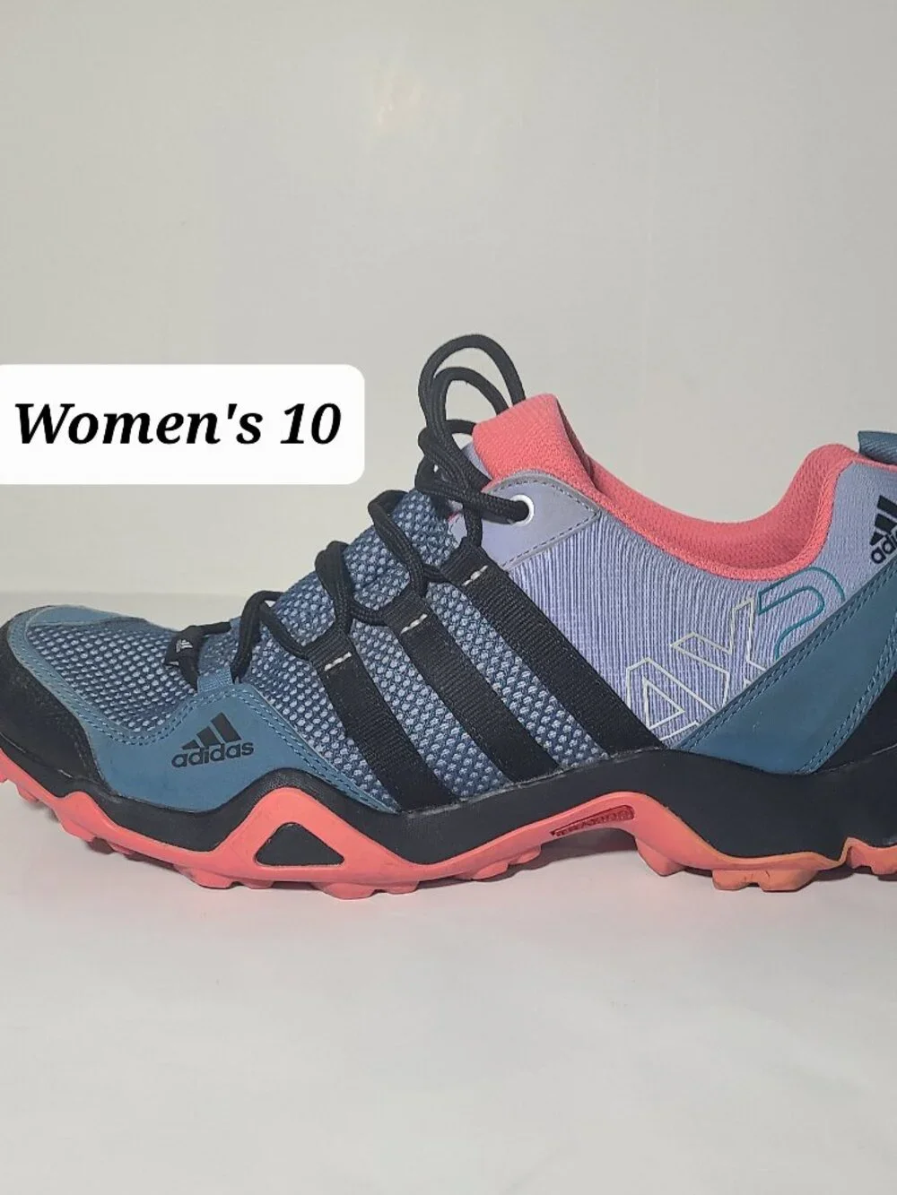 Adidas AX2 Traxion Women's Blue/Pink Trail Running/Hiking Shoes Size 10